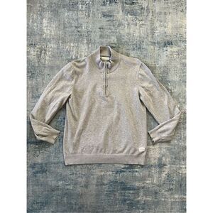 Five Four Gray High Neck Quarter Zip Pullover Men's Medium